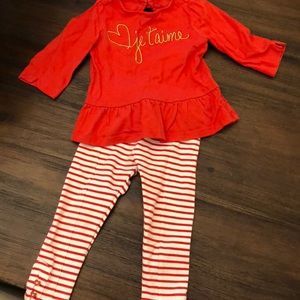 Janie and Jack red outfit
